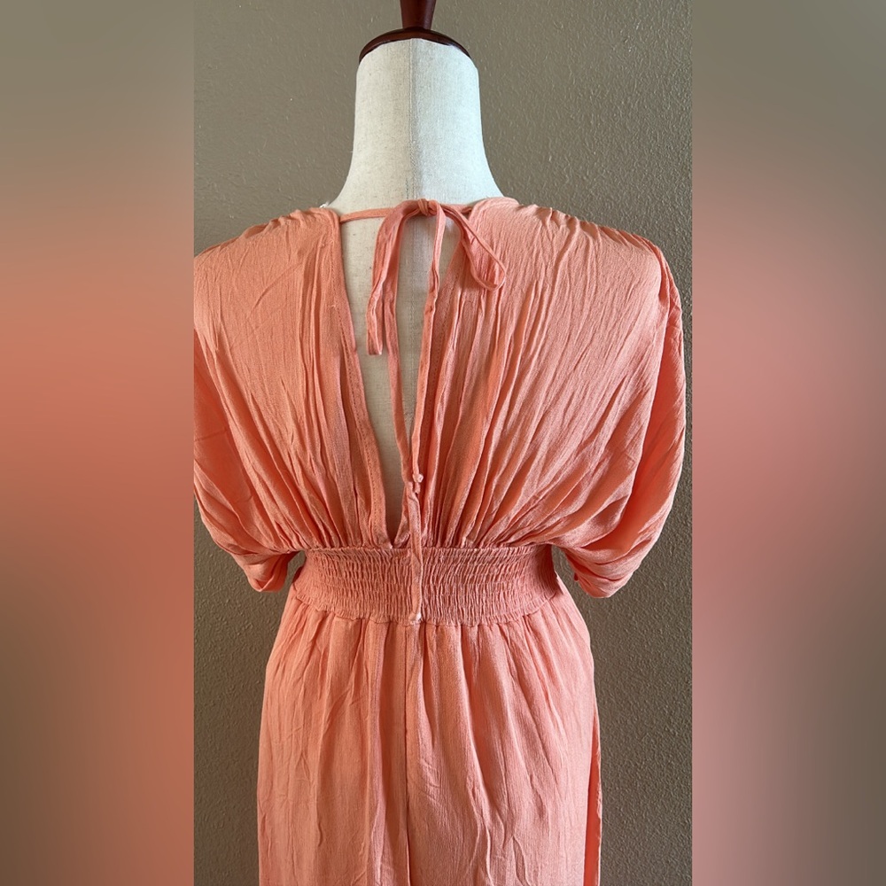 Elegant Peach Maxi Dress - Picture 10 of 10